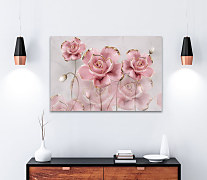 Obraz Pozlátené ruže na mramore 1819